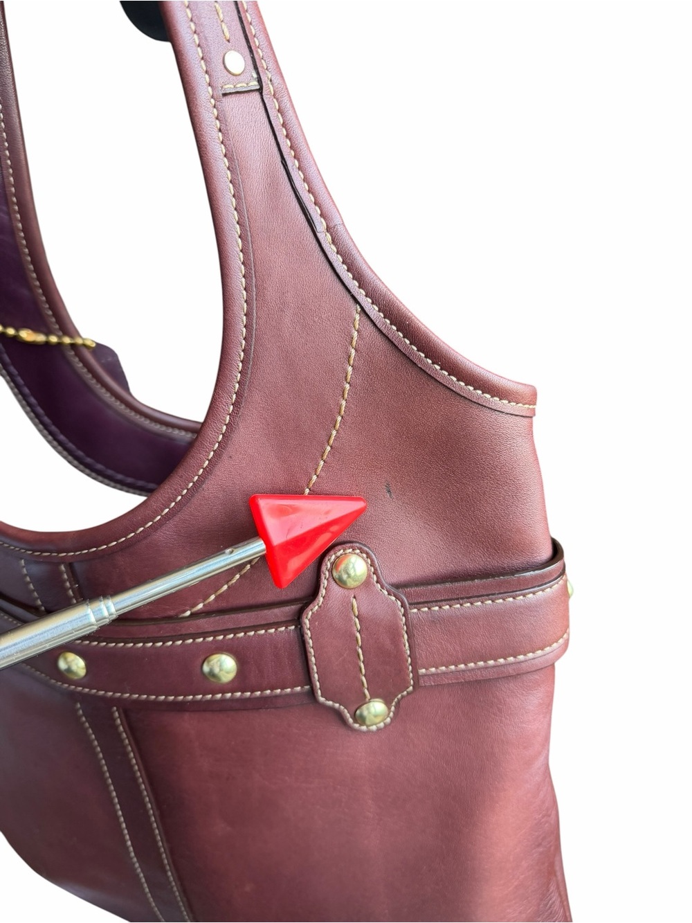 Coach Legacy Ergo 75th Anniversary Leather Shoulder Bag Plum Brown Leather Hobo - Picture 12 of 14